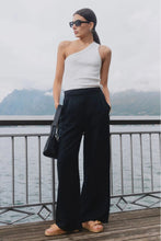 Load image into Gallery viewer, Among The Brave Guardian Pull On Wide Leg Pants - Black Linen Arriving 15 Nov Hyde Boutique