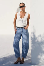 Load image into Gallery viewer, Among The Brave Graduate Stretch Barrel Jeans - Light Blue Arriving Wednesday