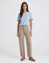 Load image into Gallery viewer, Stories be Told Idolise Taupe Stretch Soft Barrel Jean Hyde Boutique