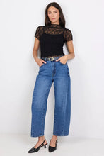 Load image into Gallery viewer, Among The Brave Lace Short Sleeve Top - Black Arriving Thursday