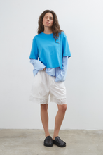 Load image into Gallery viewer, Commonplace Blue Crush LS Tee - Bright Blue Hyde Boutique