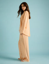 Load image into Gallery viewer, Papinelle x Karen Walker Seersucker Stripe F/L PJ Set - Orange/Cream Hyde Boutique