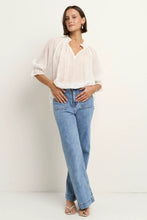 Load image into Gallery viewer, Among The Brave Expedition Ramie Shirred Neck Top - Ivory Hyde Boutique