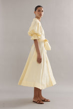 Load image into Gallery viewer, Caitlin Crisp Bloom Dress - Yellow Linen Apparel > Women > Clothing > Dresses > Midi Dresses > Caitlin Crisp Hyde Boutique