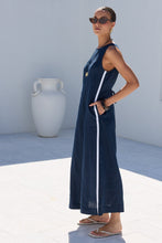 Load image into Gallery viewer, Stories Be Told Future Linen Sleeveless Midi Dress - Ink