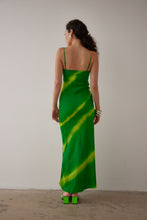 Load image into Gallery viewer, Gary Bigeni Milka Cami Dress Hand Painted - Green Apparel > Women > Clothing > Dresses > Cami Dresses > Gary Bigeni Hyde Boutique