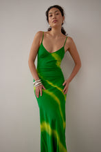 Load image into Gallery viewer, Gary Bigeni Milka Cami Dress Hand Painted - Green Apparel > Women > Clothing > Dresses > Cami Dresses > Gary Bigeni Hyde Boutique