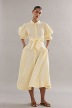 Load image into Gallery viewer, Caitlin Crisp Bloom Dress - Yellow Linen Apparel > Women > Clothing > Dresses > Midi Dresses > Caitlin Crisp Hyde Boutique