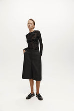 Load image into Gallery viewer, Harris Tapper Darvos Top - Black Mesh Velvet Hyde Boutique