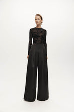 Load image into Gallery viewer, Harris Tapper Darvos Top - Black Mesh Velvet Hyde Boutique
