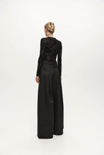 Load image into Gallery viewer, Harris Tapper Darvos Top - Black Mesh Velvet Hyde Boutique