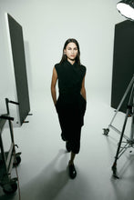 Load image into Gallery viewer, Harris Tapper Chaimberlain Dress - Black Silk Blend Apparel > Women > Clothing > Dresses > Midi Dresses > Harris Tapper Hyde Boutique