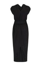Load image into Gallery viewer, Harris Tapper Chaimberlain Dress - Black Silk Blend Apparel > Women > Clothing > Dresses > Midi Dresses > Harris Tapper Hyde Boutique