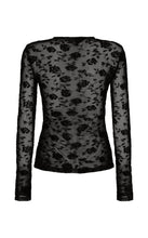 Load image into Gallery viewer, Harris Tapper Darvos Top - Black Mesh Velvet Hyde Boutique