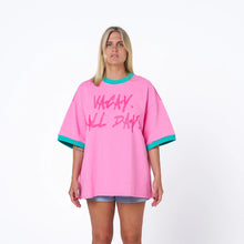 Load image into Gallery viewer, Hibiscus Hotel Vacay All Day Oversized Tee Arriving End Oct Hyde Boutique