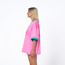 Load image into Gallery viewer, Hibiscus Hotel Vacay All Day Oversized Tee Arriving End Oct Hyde Boutique