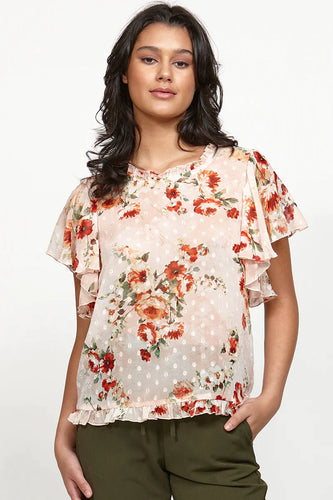 Ketz-ke Clippings Top - Soft Pink  Hyde Boutique   