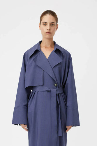 Camilla and Marc Haze Shirtdress/Trench - Blue  Hyde Boutique   