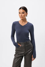 Load image into Gallery viewer, Mossman Sedona Top - Sapphire Apparel > Women > Clothing > Tops > Long Sleeve Tops > Ribbed Jersey Tops > Mossman Hyde Boutique