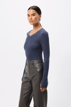 Load image into Gallery viewer, Mossman Sedona Top - Sapphire Apparel > Women > Clothing > Tops > Long Sleeve Tops > Ribbed Jersey Tops > Mossman Hyde Boutique