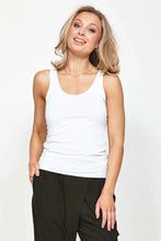 Load image into Gallery viewer, Ketz-ke Short Core Tank - White  Mrs Hyde Boutique   
