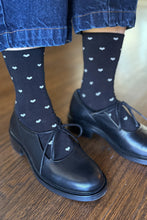 Load image into Gallery viewer, Le Bon Shoppe Sneaker Socks - Black/Cream