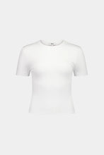Load image into Gallery viewer, Rebe Ribbed T-Shirt - White | Coming Soon