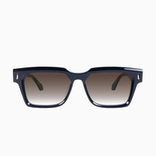 Load image into Gallery viewer, Valley Eyewear Roosevelt - Gloss Black w. Silver Metal/Brown Gradient Lens Hyde Boutique