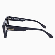 Load image into Gallery viewer, Valley Eyewear Roosevelt - Gloss Black w. Silver Metal/Brown Gradient Lens Hyde Boutique