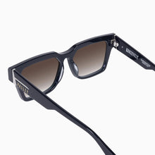 Load image into Gallery viewer, Valley Eyewear Roosevelt - Gloss Black w. Silver Metal/Brown Gradient Lens Hyde Boutique