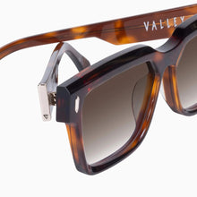 Load image into Gallery viewer, Valley Eyewear Roosevelt - Hennessy Tort w. Gold Metal/Brown Gradient Lens Hyde Boutique