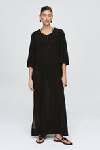 Load image into Gallery viewer, Marle Kaftan - Black Crinkle Apparel > Women > Clothing > Dresses > Kaftans > Marle Hyde Boutique