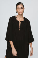 Load image into Gallery viewer, Marle Kaftan - Black Crinkle Apparel > Women > Clothing > Dresses > Kaftans > Marle Hyde Boutique
