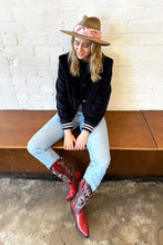 Load image into Gallery viewer, Dark Hampton X Kaylee Bell Cowboy Up Silk Petite Scarf - Pink Hyde Boutique