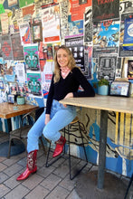 Load image into Gallery viewer, Dark Hampton X Kaylee Bell Cowboy Up Silk Petite Scarf - Pink Hyde Boutique