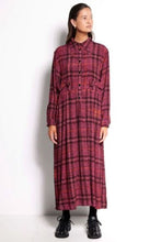 Load image into Gallery viewer, Salasai La Rosa Dress - Mulberry Tweed  Hyde Boutique   
