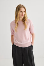 Load image into Gallery viewer, Laing Jasper Short Sleeve Crewneck - Blush Apparel > Women > Clothing > Knitwear > Knit Tops > Short Sleeve Knit Tops > Laing Hyde Boutique