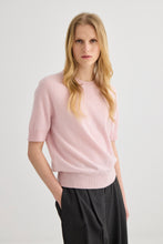 Load image into Gallery viewer, Laing Jasper Short Sleeve Crewneck - Blush Apparel > Women > Clothing > Knitwear > Knit Tops > Short Sleeve Knit Tops > Laing Hyde Boutique