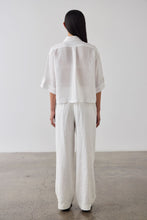 Load image into Gallery viewer, Laing Cropped Tab Shirt - White Hyde Boutique