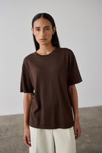 Load image into Gallery viewer, Laing Oversized Knit T-Shirt - Chocolate Hyde Boutique