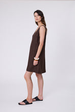 Load image into Gallery viewer, Marlow Luna Linen Dress - Carob Apparel > Women > Clothing > Dresses > Mini Dresses > Marlow Hyde Boutique