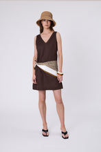 Load image into Gallery viewer, Marlow Luna Linen Dress - Carob Apparel > Women > Clothing > Dresses > Mini Dresses > Marlow Hyde Boutique