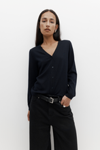 Load image into Gallery viewer, Rebe Merino Cardigan - Navy Hyde Boutique