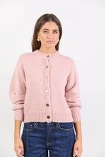 Load image into Gallery viewer, Among The Brave Mirage Fluffy Crewneck Cardigan - Blush Arriving Soon Hyde Boutique