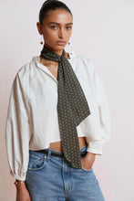 Load image into Gallery viewer, Mahsa Neck Scarf - Olive Polka Dot