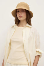 Load image into Gallery viewer, Assembly Label Raffia Bucket Hat - Natural Hyde Boutique