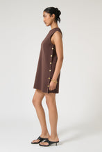 Load image into Gallery viewer, ONTE Selena Tunic - Chocolate Apparel > Women > Clothing > Dresses > Mini Dresses > ONTE Hyde Boutique
