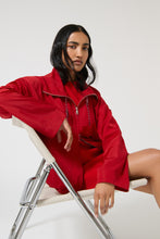 Load image into Gallery viewer, ONTE Adela Windbreaker - Red Hyde Boutique