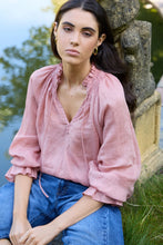 Load image into Gallery viewer, Among The Brave Odyssey Top - Blush Apparel > Women > Clothing > Tops > Blouses > Printed Blouses > Stories Be Told Hyde Boutique