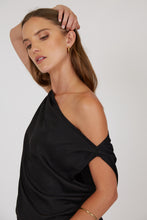 Load image into Gallery viewer, Marlow Palma Asymmetric Top - Black